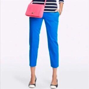 "NWT"‎ J.Crew Stretch Winnie Pants City Fit - Cobalt Blue- Women's Size 4